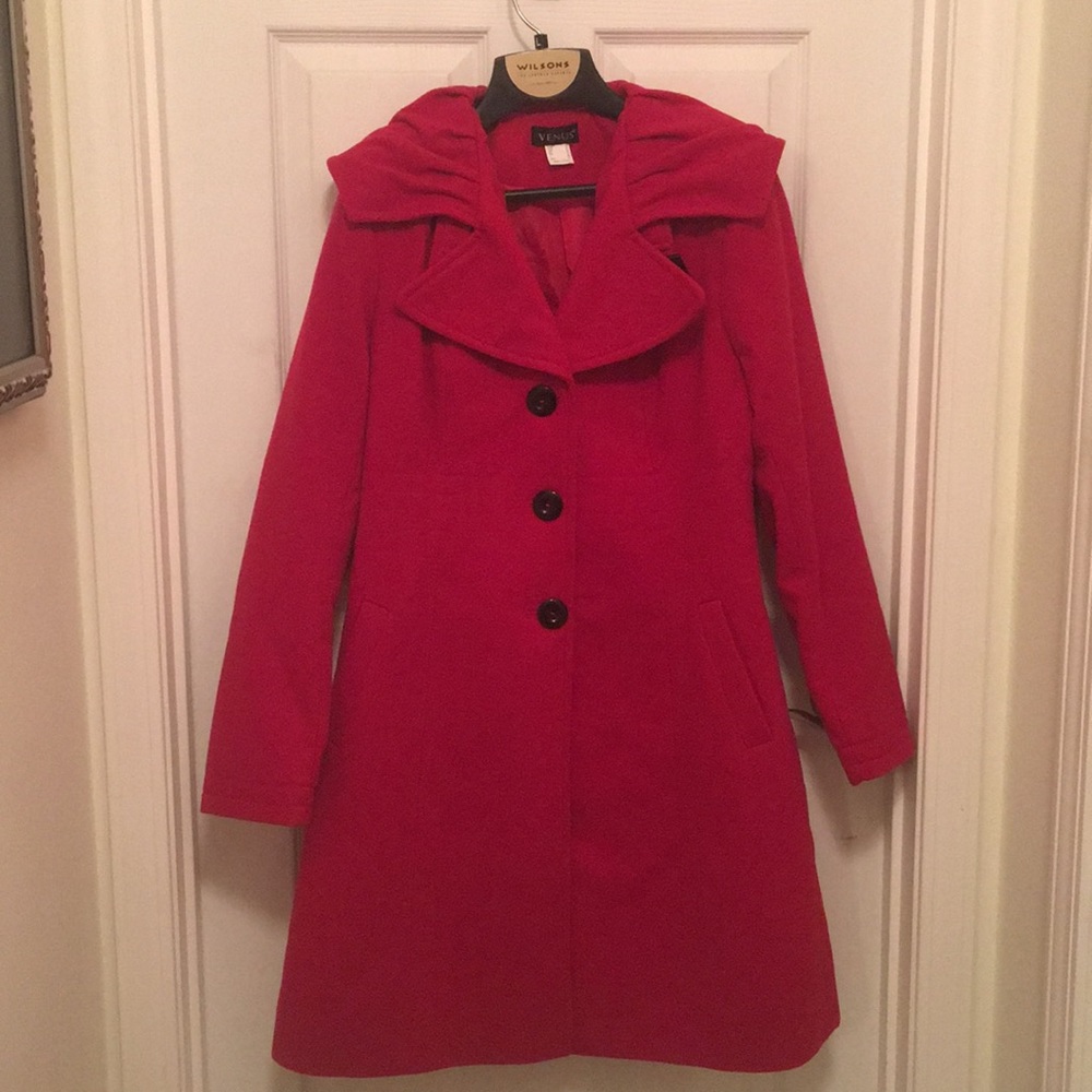 Red Winter Dress Coat
